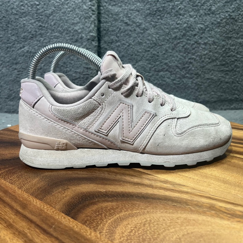 New Balance 996 Pink Suede Lace Up Sneakers Women
